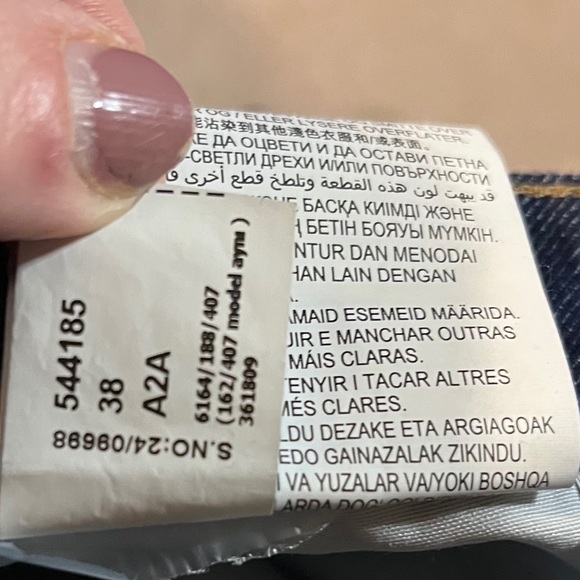 Zara Women's Flare Wide Leg Jeans - Dark Blue - Picture 8 of 10